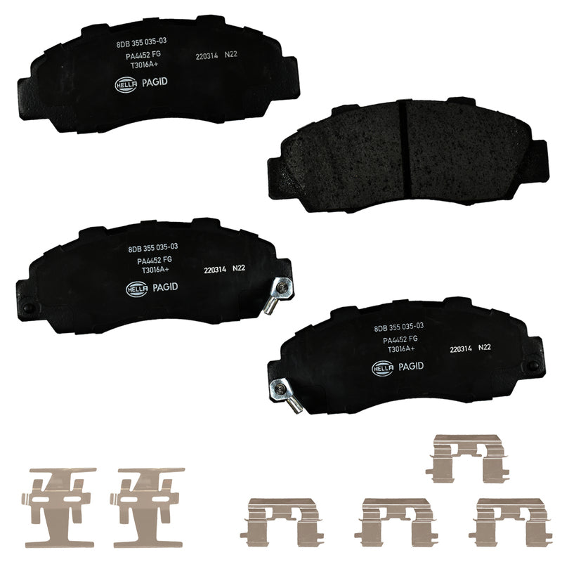 HELLA Brakes Ceramic & Semi-Metallic DISC BRAKE PAD SET - 355035031