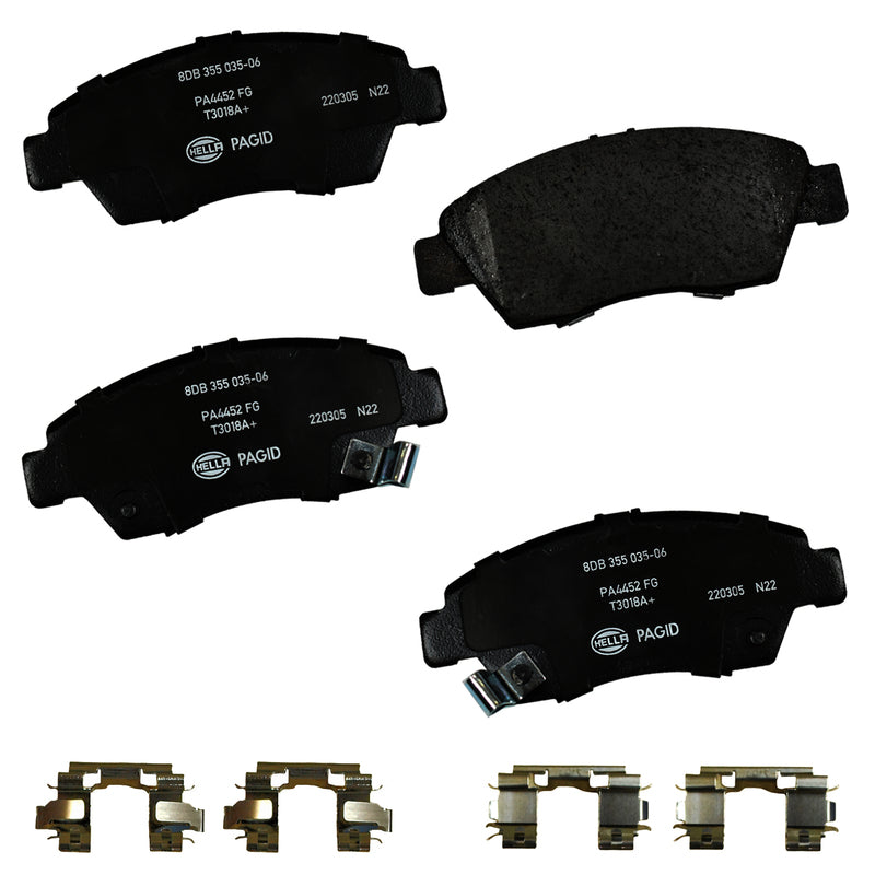 HELLA Brakes Ceramic & Semi-Metallic DISC BRAKE PAD SET - 355035061