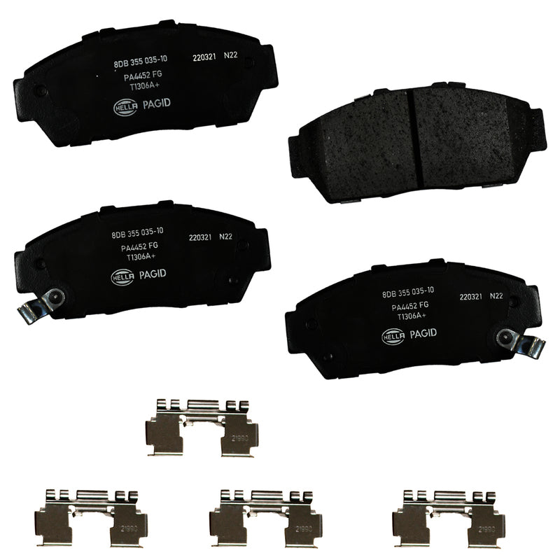 HELLA Brakes Ceramic & Semi-Metallic DISC BRAKE PAD SET - 355035101