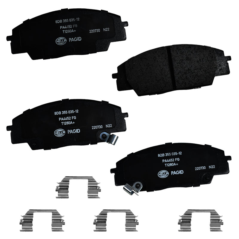 HELLA Brakes Ceramic & Semi-Metallic DISC BRAKE PAD SET - 355035121