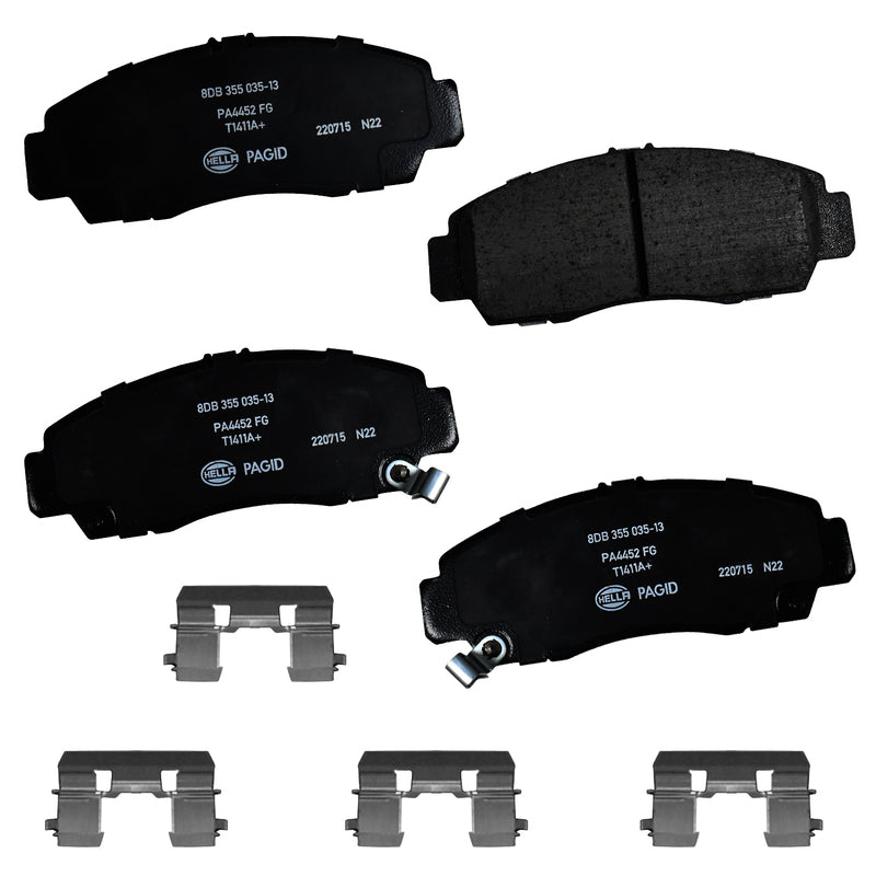 HELLA Brakes Ceramic & Semi-Metallic DISC BRAKE PAD SET - 355035131