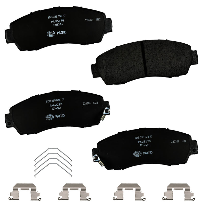 HELLA Brakes Ceramic & Semi-Metallic DISC BRAKE PAD SET - 355035171