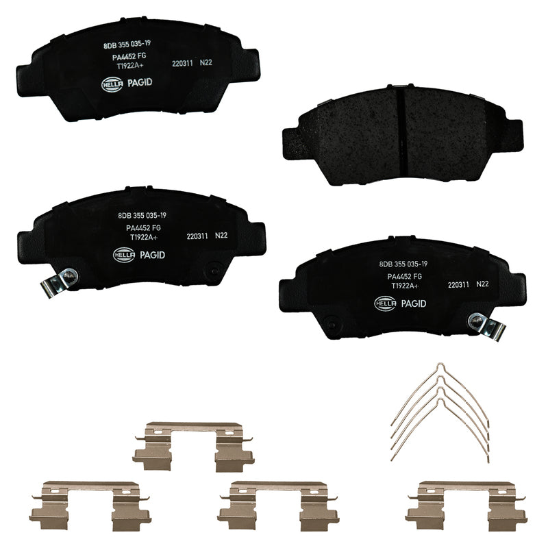 HELLA Brakes Ceramic & Semi-Metallic DISC BRAKE PAD SET - 355035191