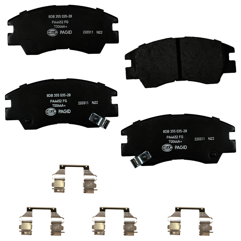 HELLA Brakes Ceramic & Semi-Metallic DISC BRAKE PAD SET - 355035281