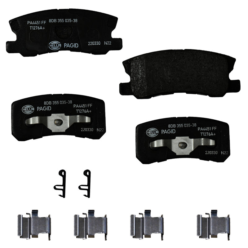 HELLA Brakes Ceramic & Semi-Metallic DISC BRAKE PAD SET - 355035381