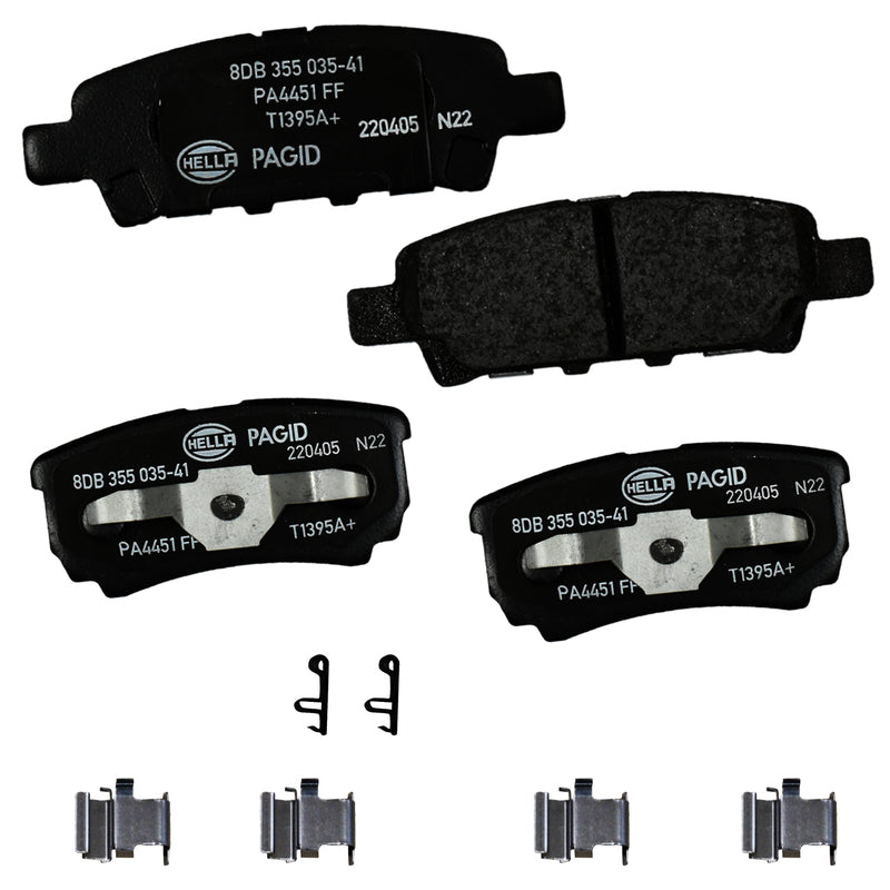 HELLA Brakes Ceramic & Semi-Metallic DISC BRAKE PAD SET - 355035411