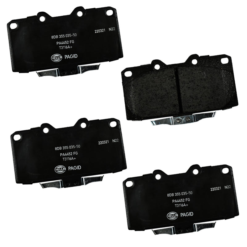 HELLA Brakes Ceramic & Semi-Metallic DISC BRAKE PAD SET - 355035501
