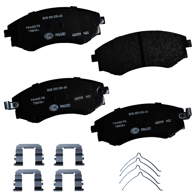 HELLA Brakes Ceramic & Semi-Metallic DISC BRAKE PAD SET - 355035651