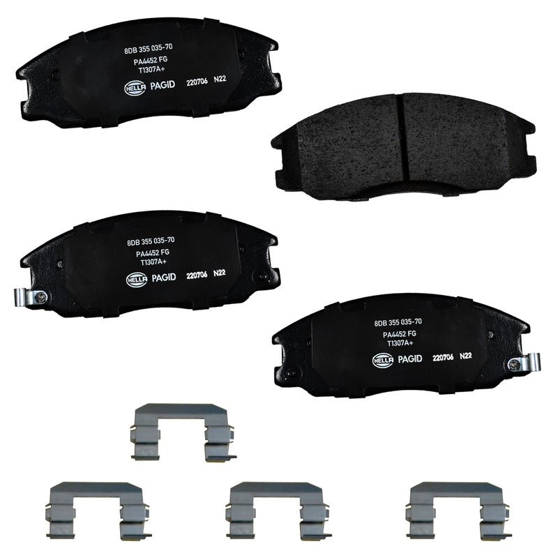 HELLA Brakes Ceramic & Semi-Metallic DISC BRAKE PAD SET - 355035701