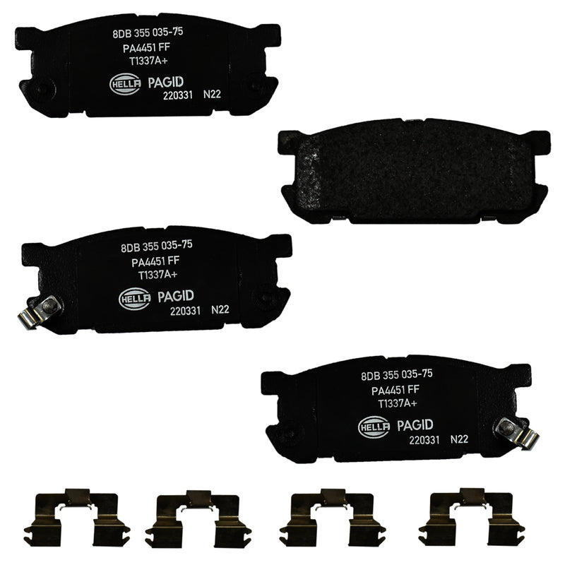 HELLA Brakes Ceramic & Semi-Metallic DISC BRAKE PAD SET - 355035751