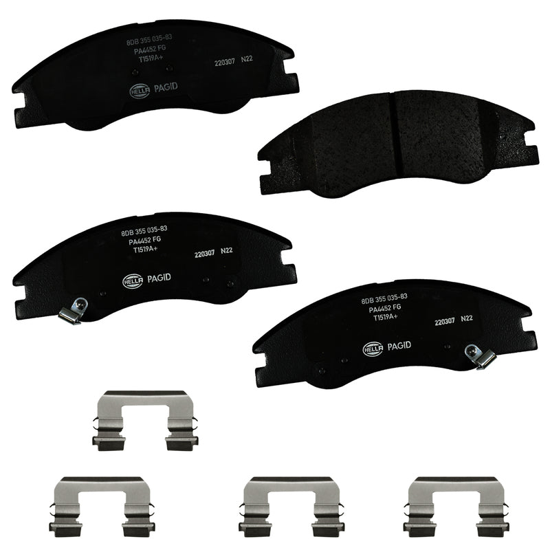 HELLA Brakes Ceramic & Semi-Metallic DISC BRAKE PAD SET - 355035831