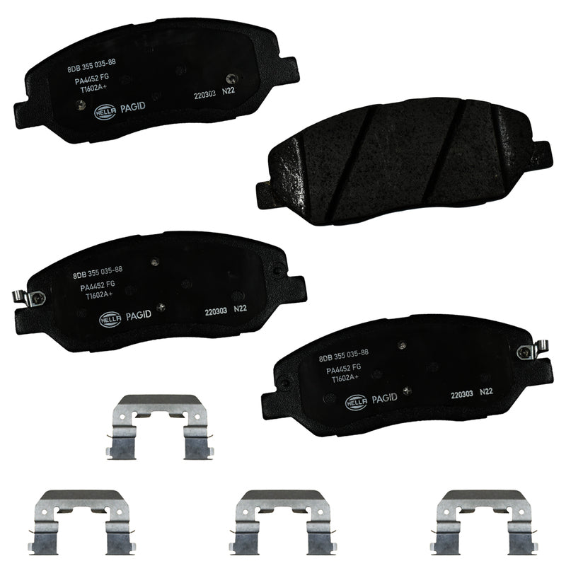 HELLA Brakes Ceramic & Semi-Metallic DISC BRAKE PAD SET - 355035881