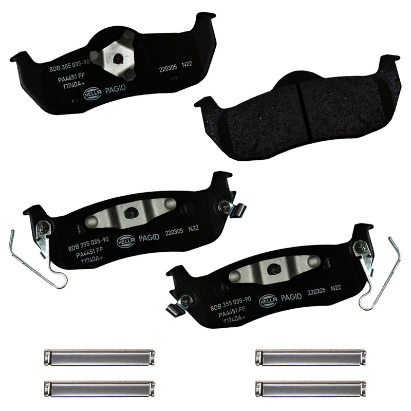 HELLA Brakes Ceramic & Semi-Metallic DISC BRAKE PAD SET - 355035901