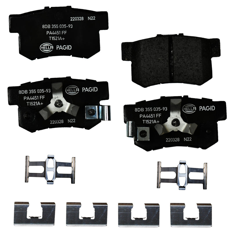 HELLA Brakes Ceramic & Semi-Metallic DISC BRAKE PAD SET - 355035931