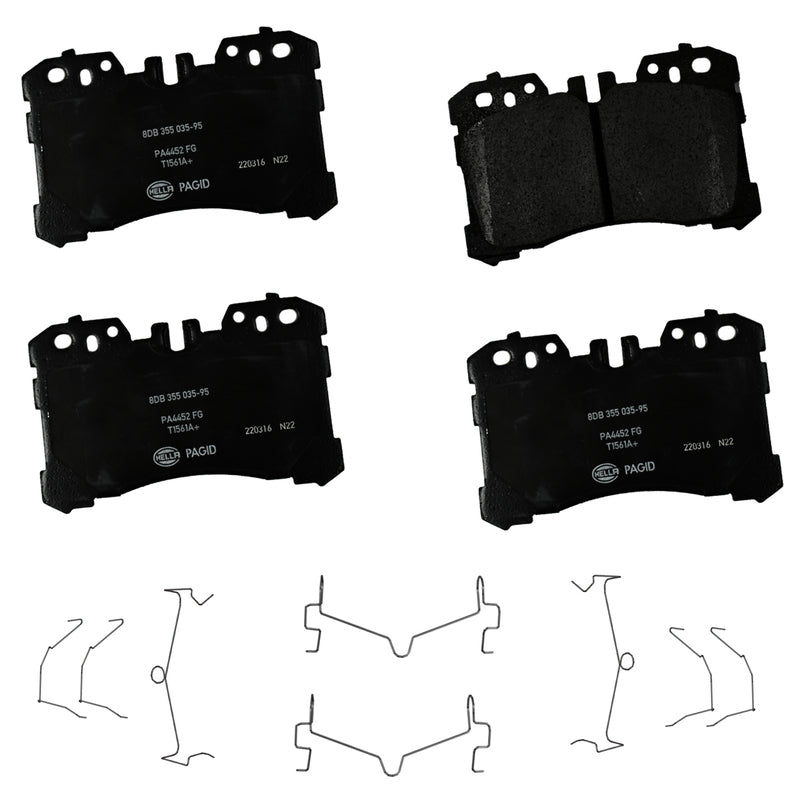 HELLA Brakes Ceramic & Semi-Metallic DISC BRAKE PAD SET - 355035951