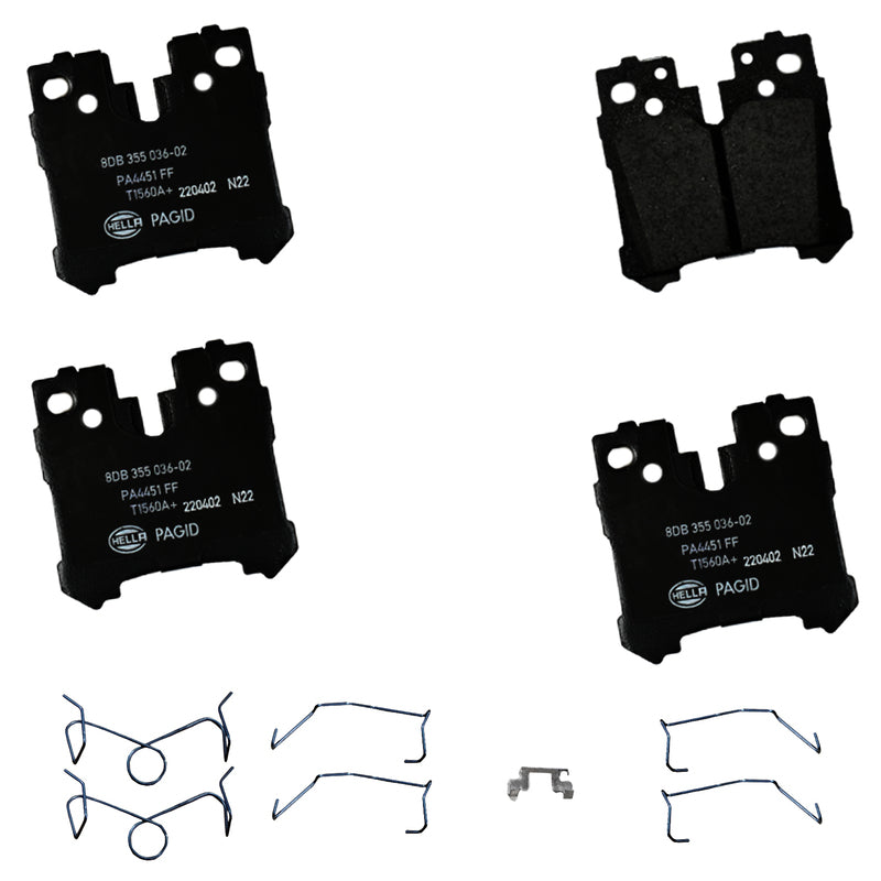 HELLA Brakes Ceramic & Semi-Metallic DISC BRAKE PAD SET - 355036021