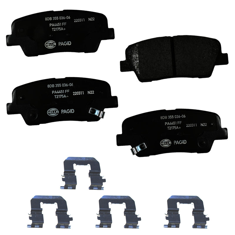 HELLA Brakes Ceramic & Semi-Metallic DISC BRAKE PAD SET - 355036061