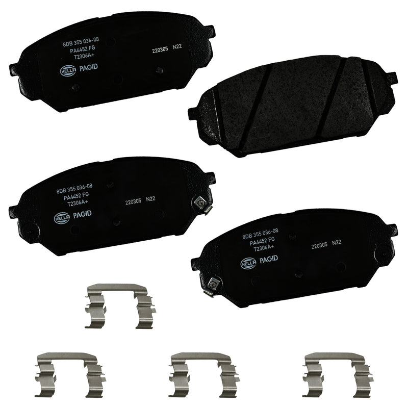 HELLA Brakes Ceramic & Semi-Metallic DISC BRAKE PAD SET - 355036081