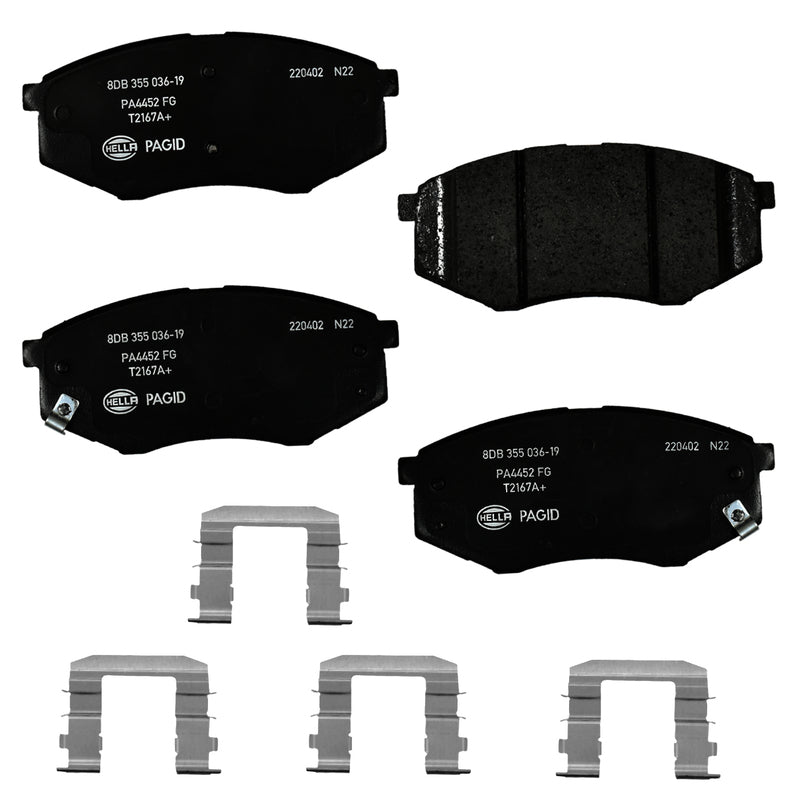 HELLA Brakes Ceramic & Semi-Metallic DISC BRAKE PAD SET - 355036191