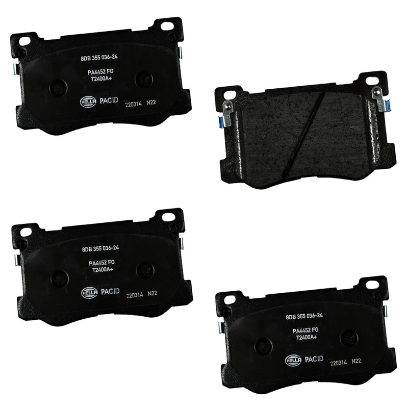HELLA Brakes Ceramic & Semi-Metallic DISC BRAKE PAD SET - 355036241