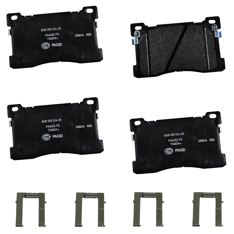 HELLA Brakes Ceramic & Semi-Metallic DISC BRAKE PAD SET - 355036251