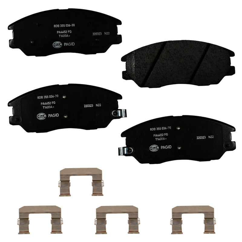 HELLA Brakes Ceramic & Semi-Metallic DISC BRAKE PAD SET - 355036301