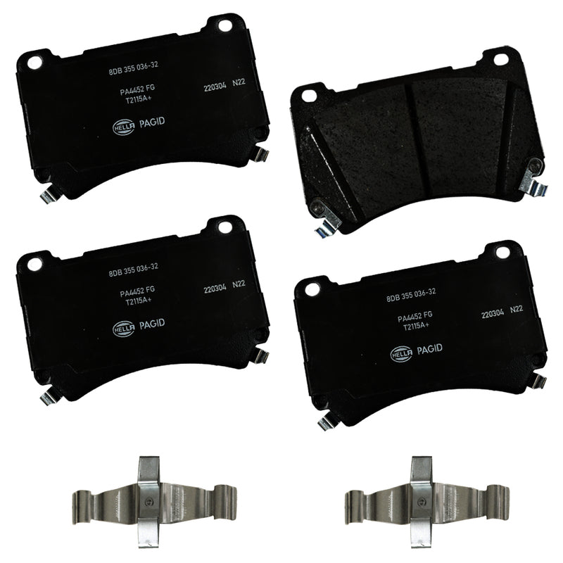 HELLA Brakes Ceramic & Semi-Metallic DISC BRAKE PAD SET - 355036321