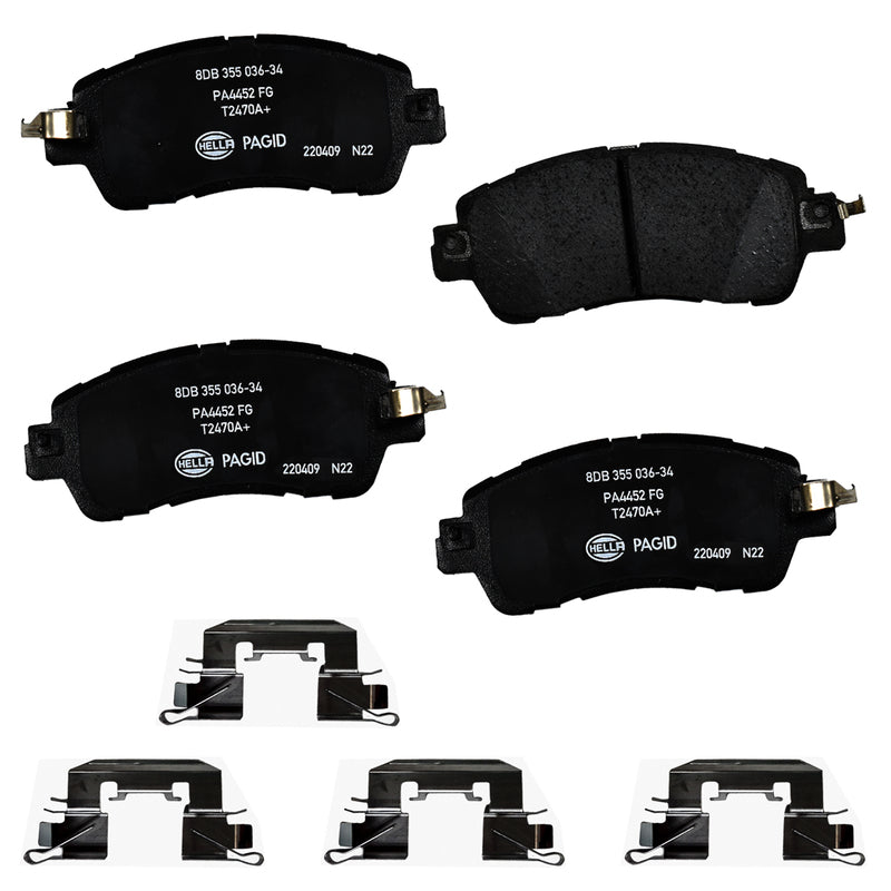 HELLA Brakes Ceramic & Semi-Metallic DISC BRAKE PAD SET - 355036341
