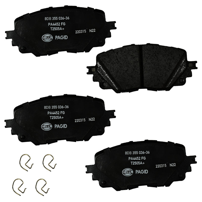 HELLA Brakes Ceramic & Semi-Metallic DISC BRAKE PAD SET - 355036361