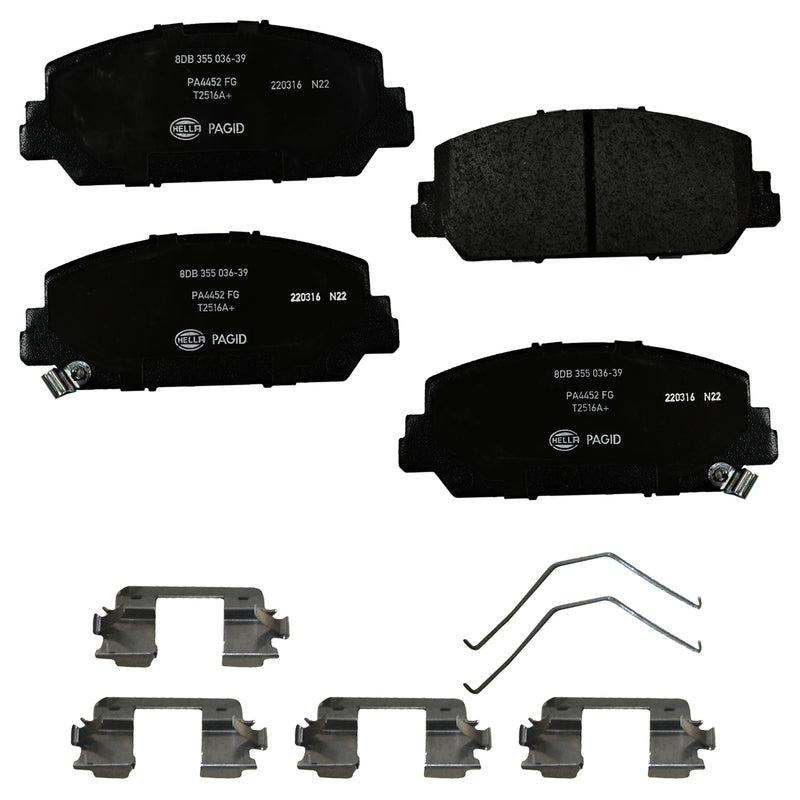 HELLA Brakes Ceramic & Semi-Metallic DISC BRAKE PAD SET - 355036391