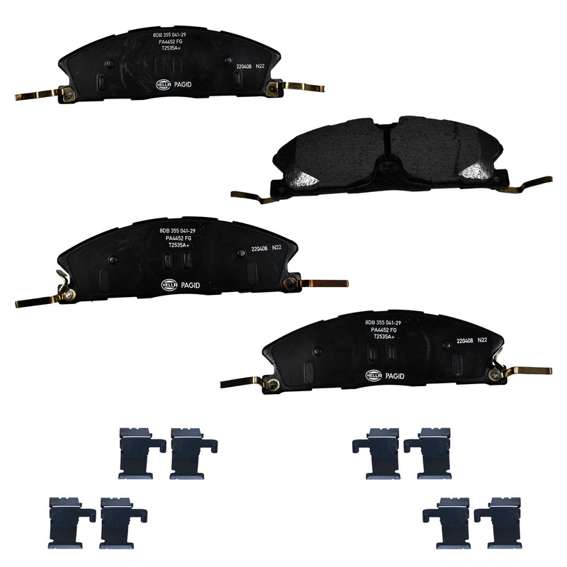 HELLA Brakes Ceramic & Semi-Metallic DISC BRAKE PAD SET - 355041291