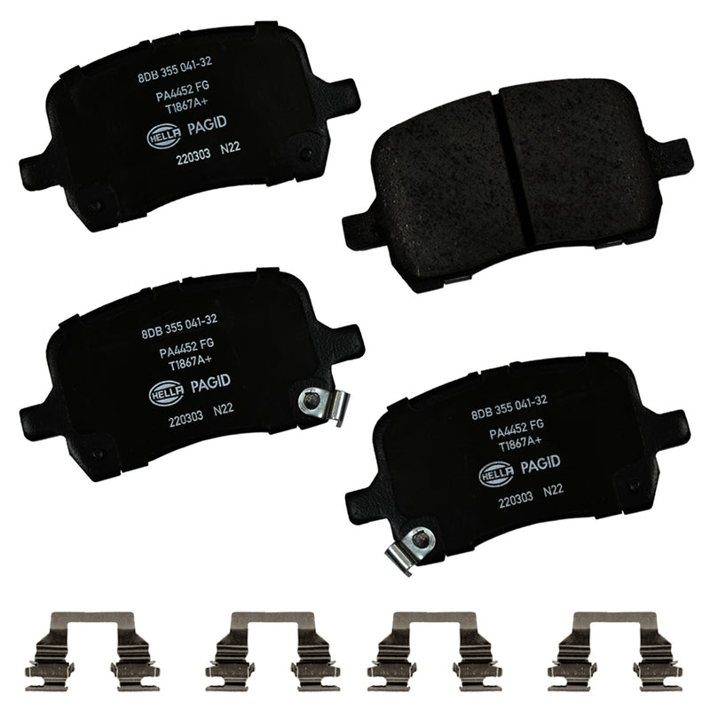 HELLA Brakes Ceramic & Semi-Metallic DISC BRAKE PAD SET - 355041321