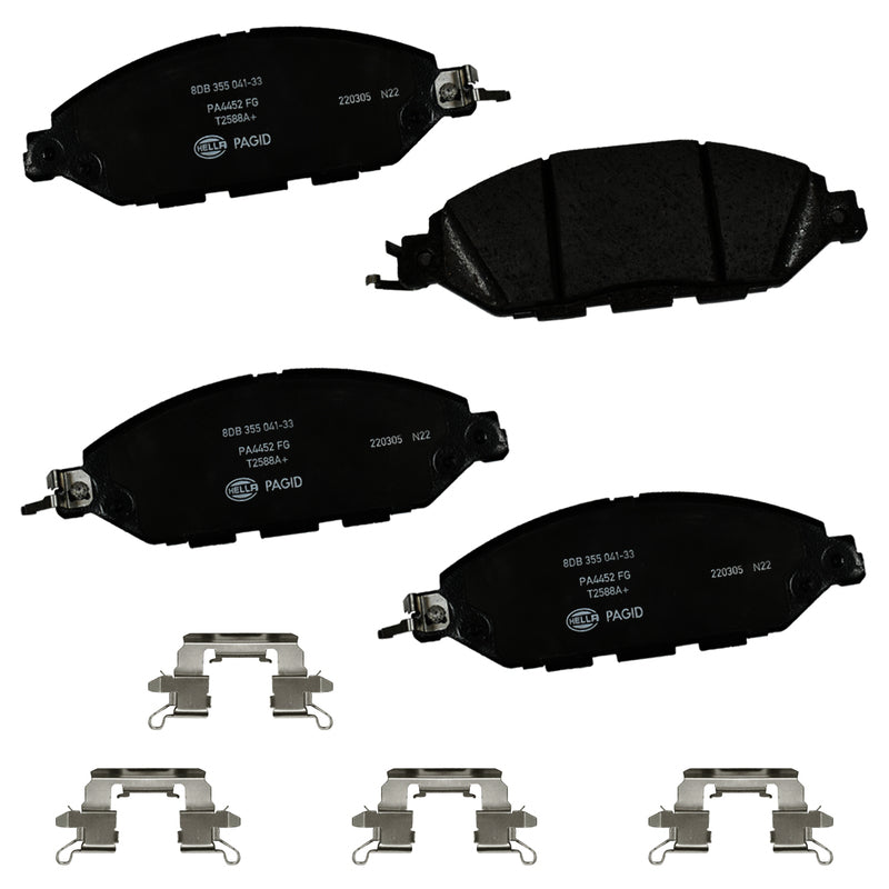 HELLA Brakes Ceramic & Semi-Metallic DISC BRAKE PAD SET - 355041331