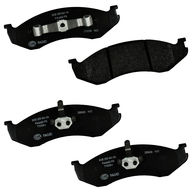 HELLA Brakes Ceramic & Semi-Metallic DISC BRAKE PAD SET - 355041341