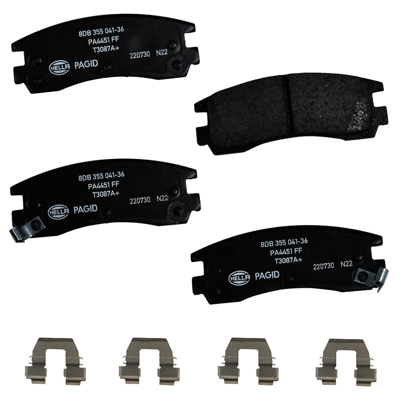 HELLA Brakes Ceramic & Semi-Metallic DISC BRAKE PAD SET - 355041361