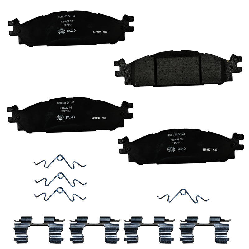 HELLA Brakes Ceramic & Semi-Metallic DISC BRAKE PAD SET - 355041401