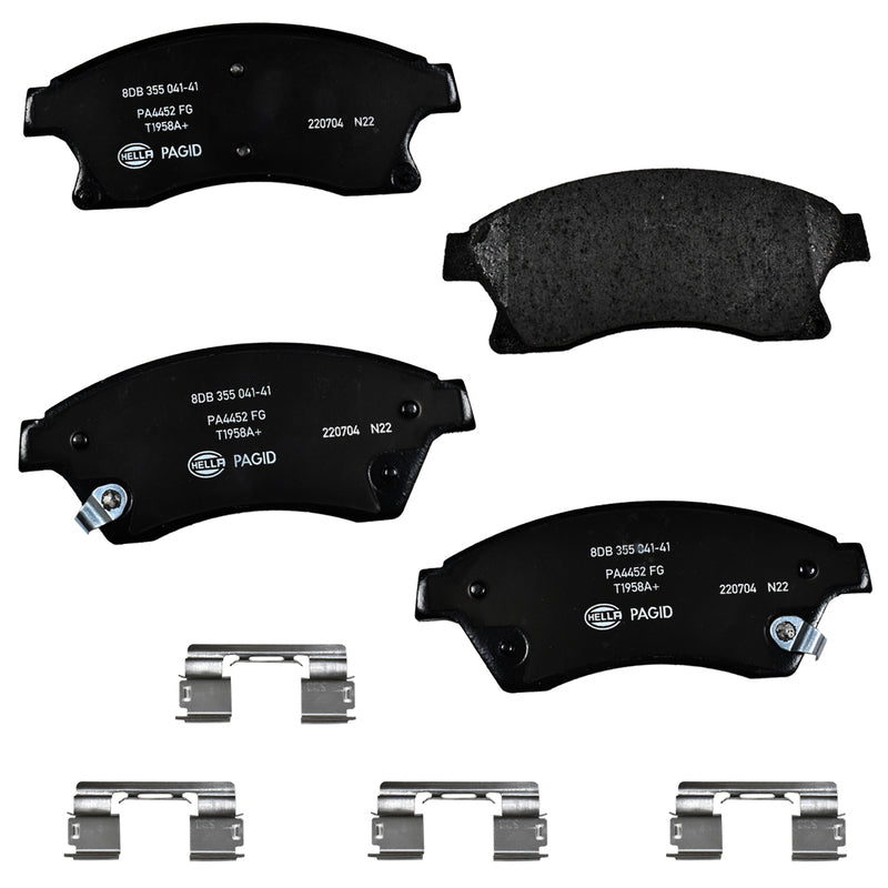 HELLA Brakes Ceramic & Semi-Metallic DISC BRAKE PAD SET - 355041411