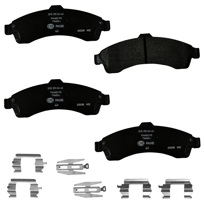 HELLA Brakes Ceramic & Semi-Metallic DISC BRAKE PAD SET - 355041431