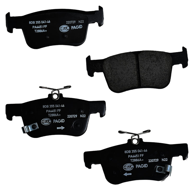 HELLA Brakes Ceramic & Semi-Metallic DISC BRAKE PAD SET - 355041461