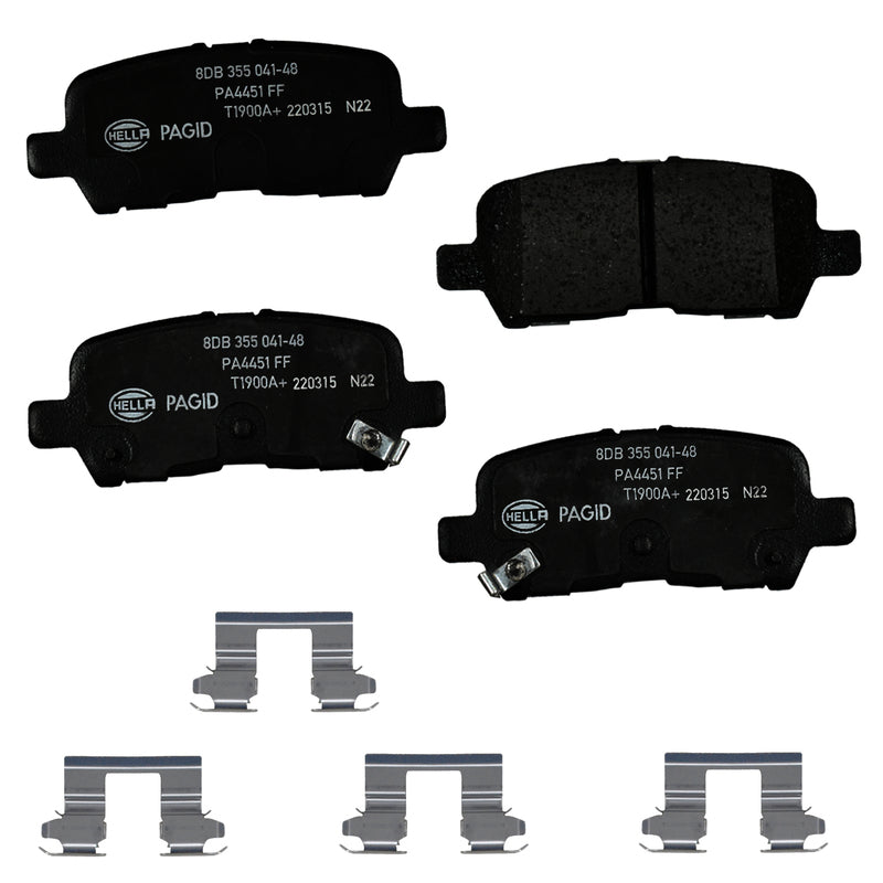 HELLA Brakes Ceramic & Semi-Metallic DISC BRAKE PAD SET - 355041481