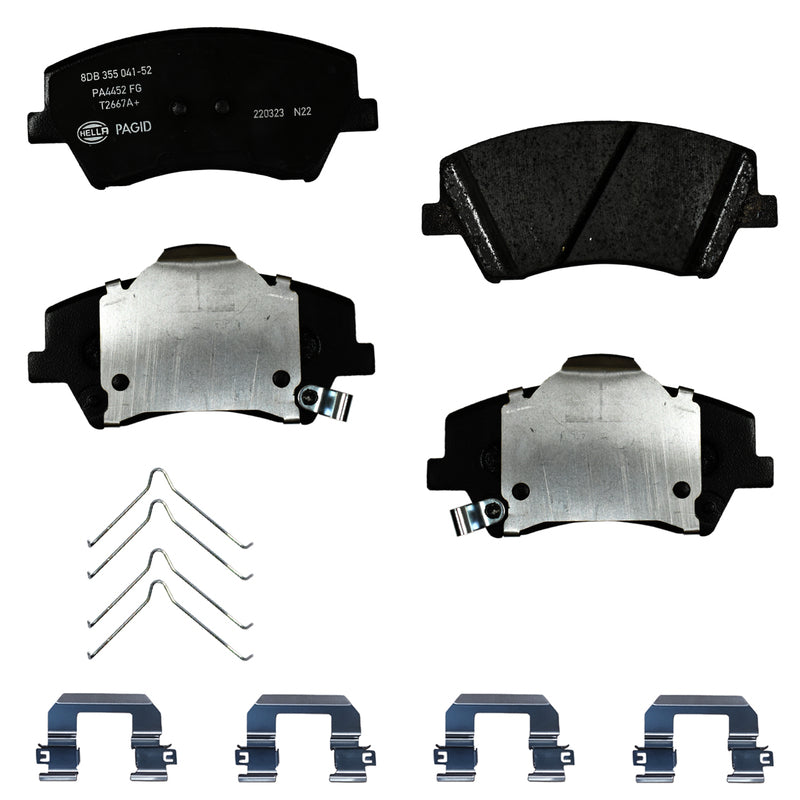 HELLA Brakes Ceramic & Semi-Metallic DISC BRAKE PAD SET - 355041521