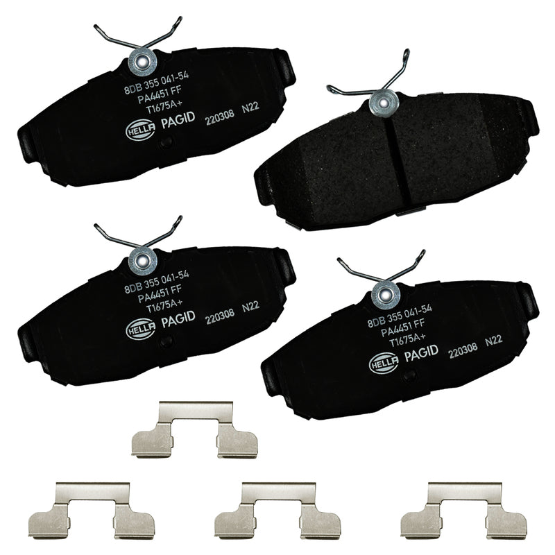 HELLA Brakes Ceramic & Semi-Metallic DISC BRAKE PAD SET - 355041541
