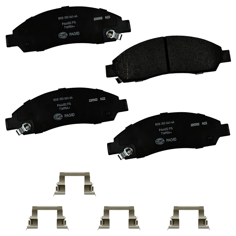HELLA Brakes Ceramic & Semi-Metallic DISC BRAKE PAD SET - 355041661