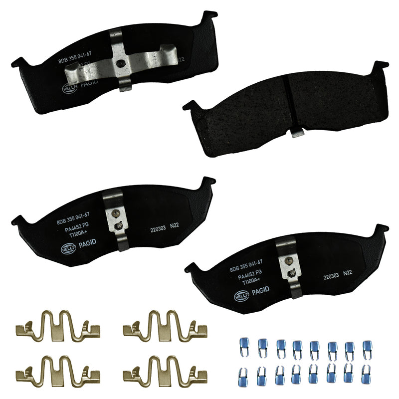 HELLA Brakes Ceramic & Semi-Metallic DISC BRAKE PAD SET - 355041671