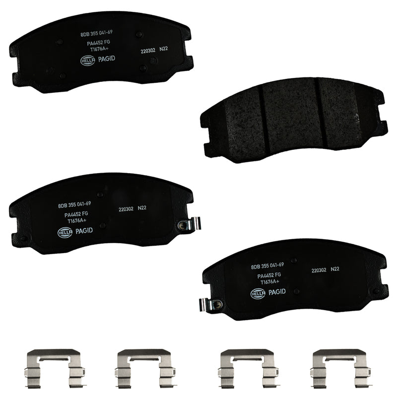 HELLA Brakes Ceramic & Semi-Metallic DISC BRAKE PAD SET - 355041691