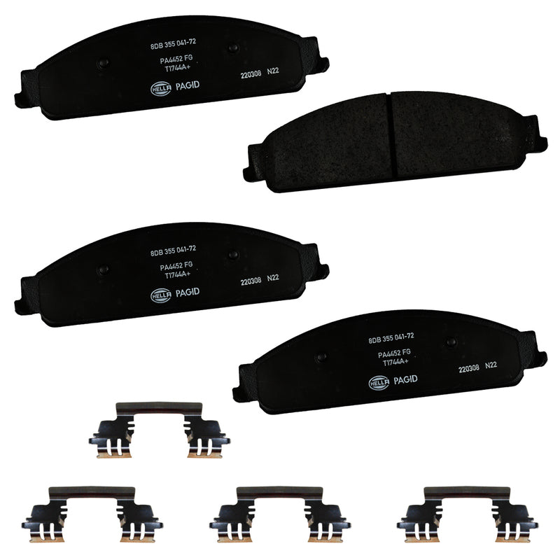 HELLA Brakes Ceramic & Semi-Metallic DISC BRAKE PAD SET - 355041721