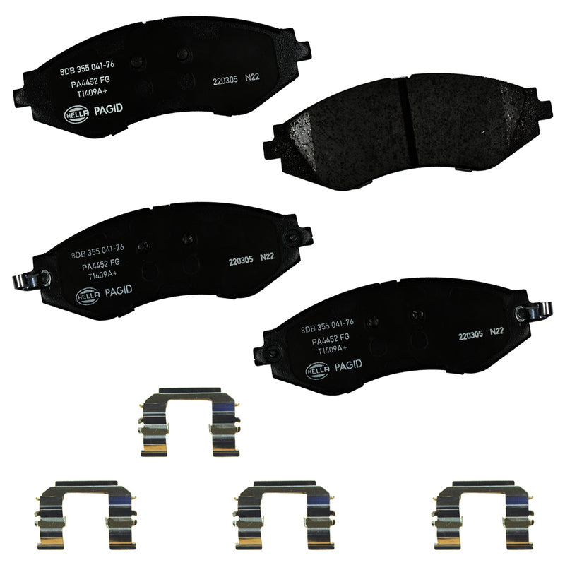 HELLA Brakes Ceramic & Semi-Metallic DISC BRAKE PAD SET - 355041761