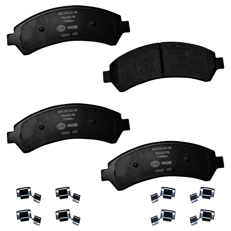 HELLA Brakes Ceramic & Semi-Metallic DISC BRAKE PAD SET - 355041861