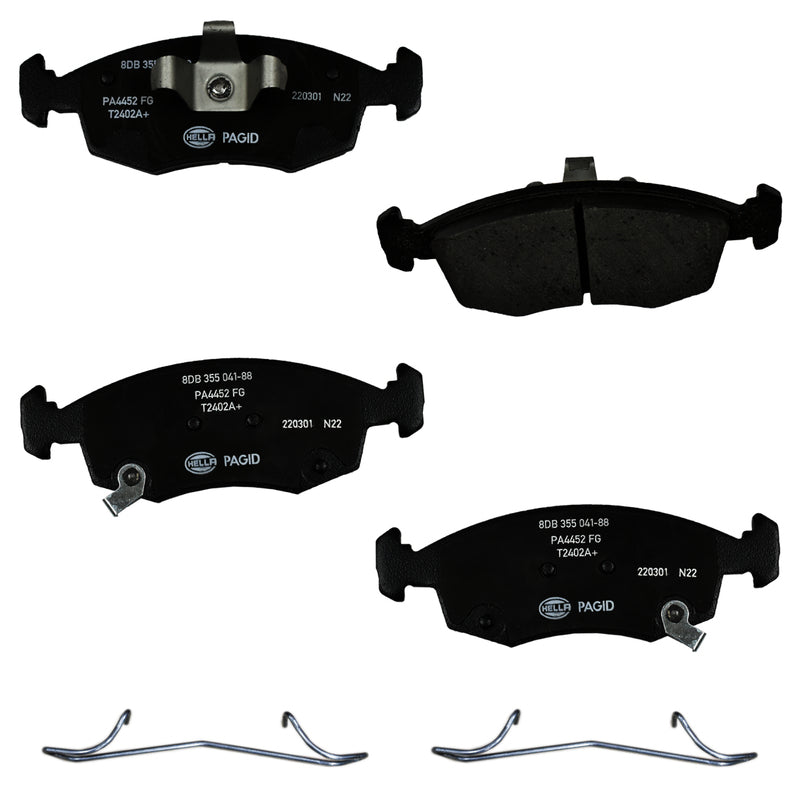 HELLA Brakes Ceramic & Semi-Metallic DISC BRAKE PAD SET - 355041881