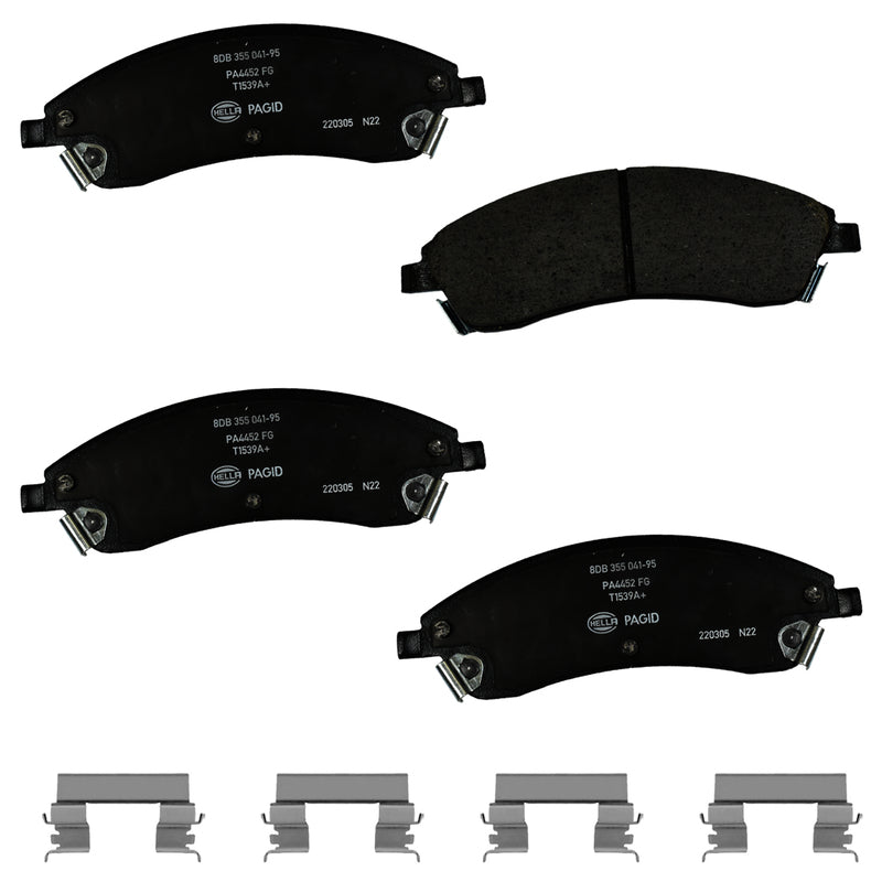 HELLA Brakes Ceramic & Semi-Metallic DISC BRAKE PAD SET - 355041951